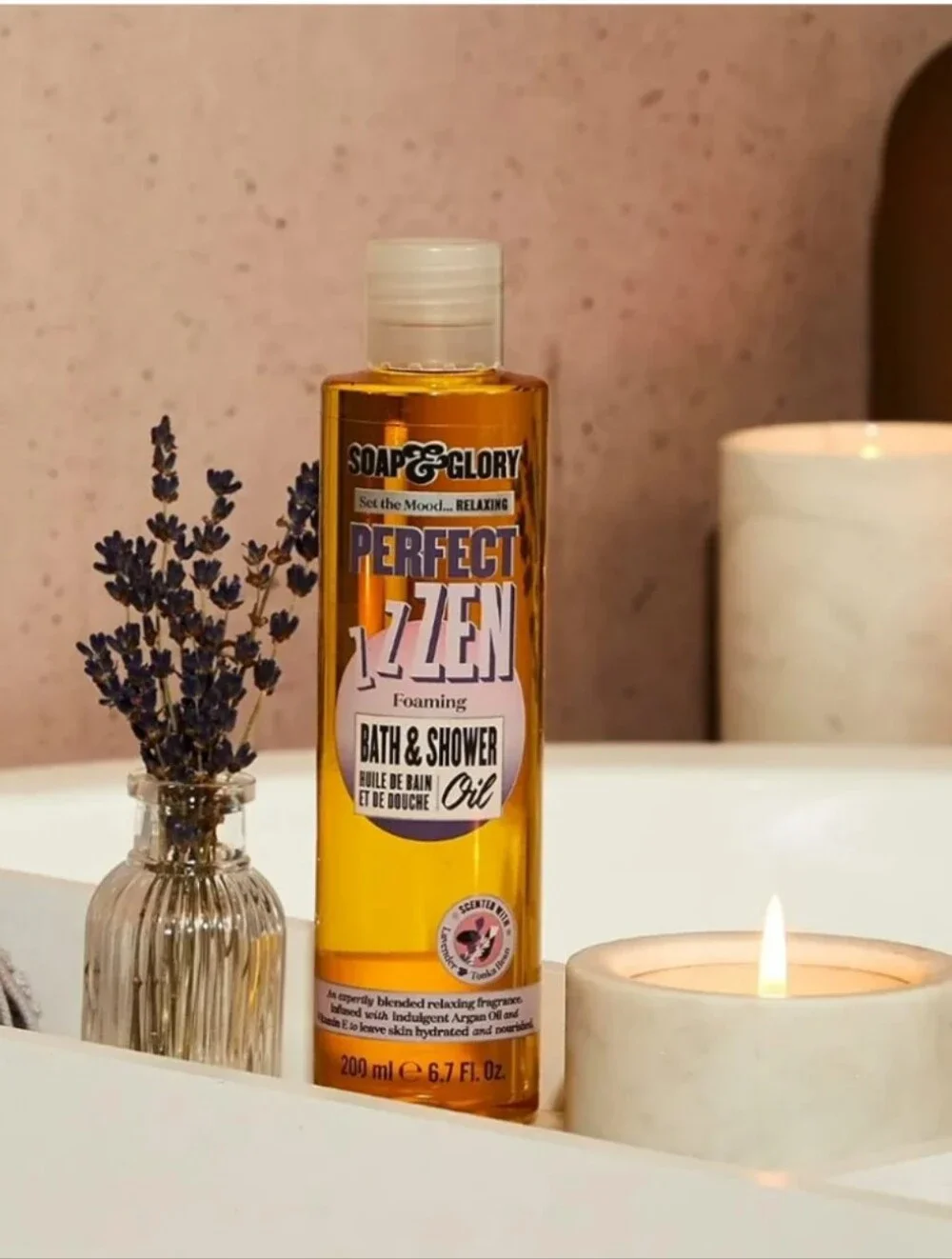 Soap & Glory Perfect 17 Zen Foaming Bath & Shower Oil - Orange with Gold Label